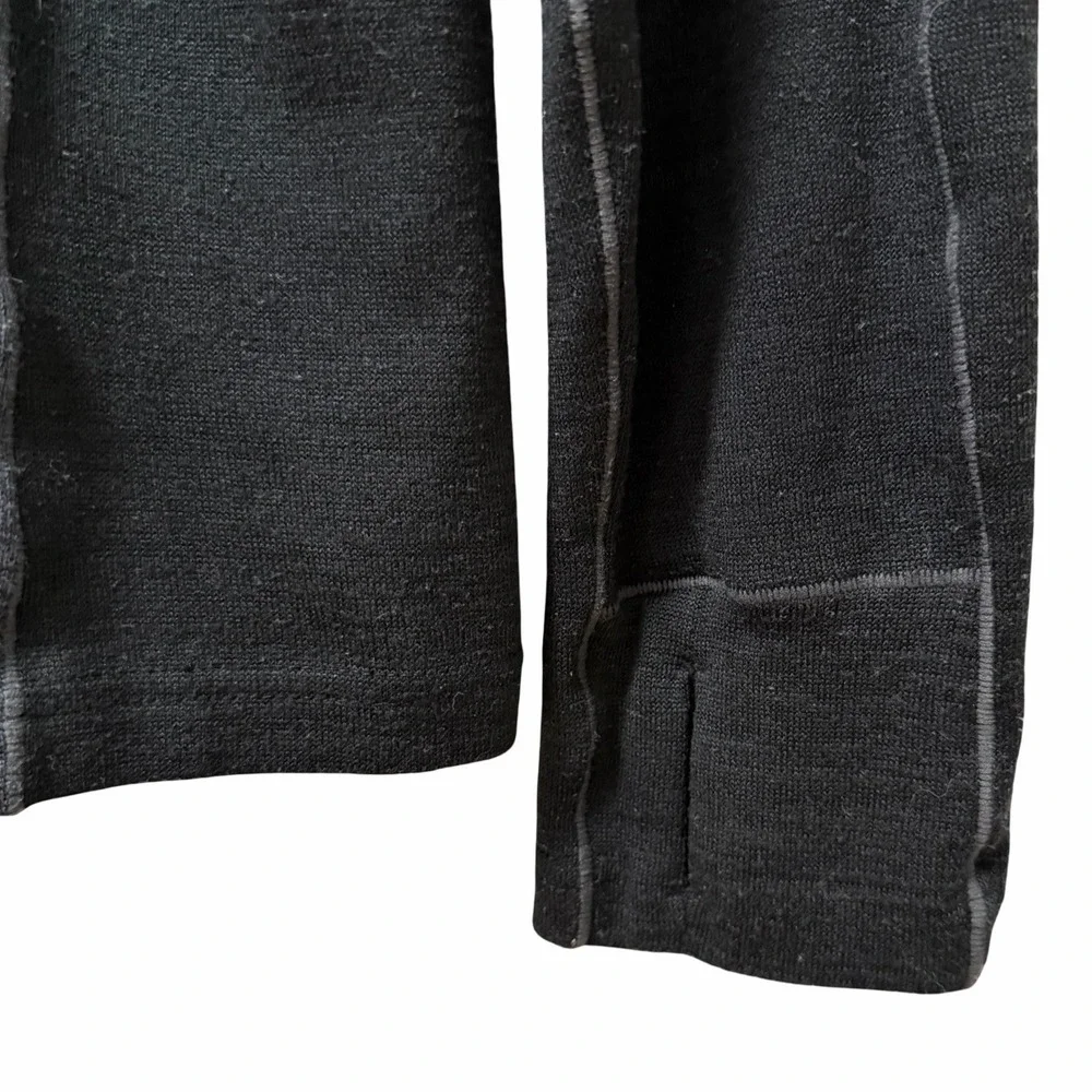 Kuhl Mens Ryzer‎ 1/4 Zip Pullover Base Layer Shirt Size M Black Gray Outdoors